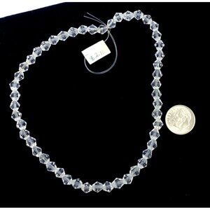 Wild Things Beads Bicone Bead 6x6mm Faceted 50 Per Strand Jewelry Clear